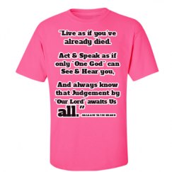 Unisex Ultra Cotton Safety Neon Crewneck Tee