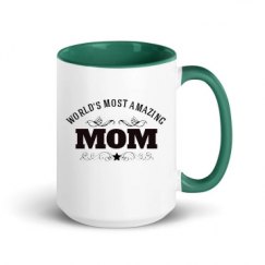 15oz Ceramic Mug with Color Inside