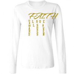 Ladies Relaxed Fit Basic Long Sleeve Tee