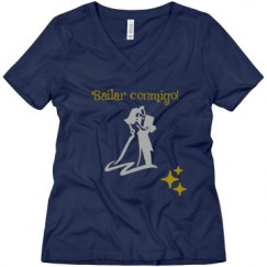 Ladies Relaxed Fit V-Neck Tee