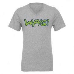 Unisex CVC Jersey V-Neck T-Shirt