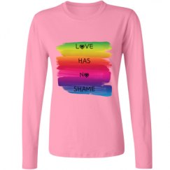 Ladies Relaxed Fit Basic Long Sleeve Tee