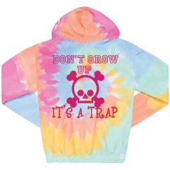 Unisex Tie-Dye Fleece Hoodie