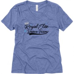 Ladies Relaxed Fit Super Soft Triblend V-Neck Tee