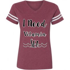 Ladies Relaxed Fit Vintage Sports Tee