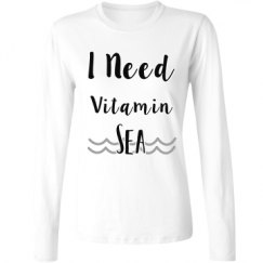 Ladies Relaxed Fit Basic Long Sleeve Tee