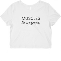 Ladies Slim Fit Crop Top Tee