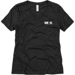 Ladies Relaxed Fit Super Soft Triblend V-Neck Tee