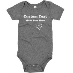 Custom Message Personalized Bodysuit