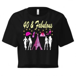 Ladies Festival Cali Crop Top Tee