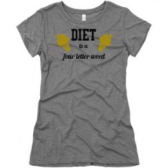 Ladies Slim Fit Super Soft Triblend Tee
