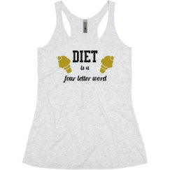 Ladies Slim Fit Super Soft Racerback Triblend Tank