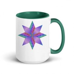 15oz Ceramic Mug with Color Inside