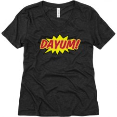 Ladies Relaxed Fit Super Soft Triblend V-Neck Tee