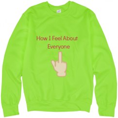 Unisex Neon Crewneck Sweatshirt