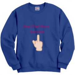 Unisex Film and Foil Crewneck Sweatshirt