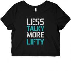 Ladies Slim Fit Crop Top Tee