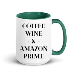 15oz Ceramic Mug with Color Inside