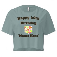 Ladies Festival Cali Crop Top Tee