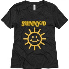 Ladies Relaxed Fit Super Soft Triblend V-Neck Tee