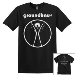 GROUNDHAUS mens t-shirt , w/ back, distressed