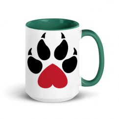 15oz Ceramic Mug with Color Inside