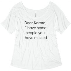 Dear Karma 3/4 sleeve tee