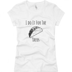 Ladies Slim Fit Basic Promo Jersey Tee