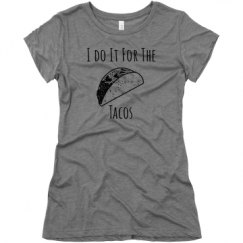 Ladies Slim Fit Super Soft Triblend Tee