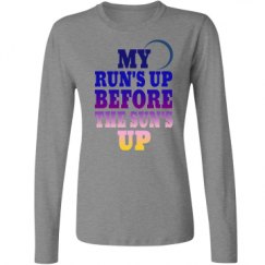 Ladies Relaxed Fit Basic Long Sleeve Tee