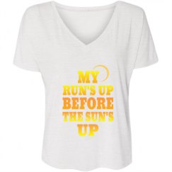 Ladies Flowy Slouchy V-Neck Tee