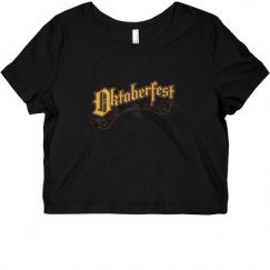 Ladies Slim Fit Crop Top Tee