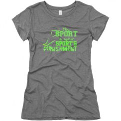 Ladies Slim Fit Super Soft Triblend Tee