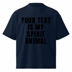 Unisex Organic Oversized High Neck T-Shirt