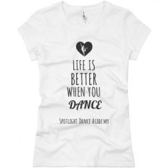Ladies Slim Fit Basic Promo Jersey Tee