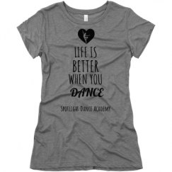 Ladies Slim Fit Super Soft Triblend Tee