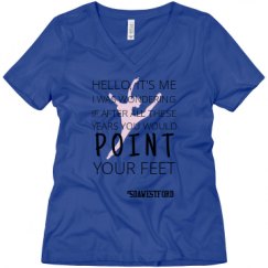 Ladies Relaxed Fit V-Neck Tee