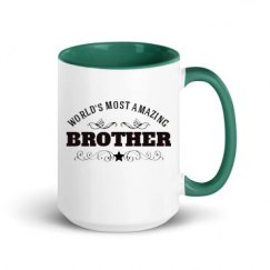 15oz Ceramic Mug with Color Inside