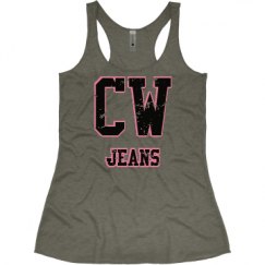 Ladies Slim Fit Super Soft Racerback Triblend Tank