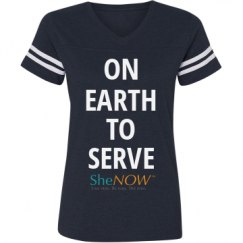 Ladies Relaxed Fit Vintage Sports Tee