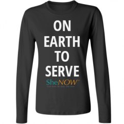 Ladies Relaxed Fit Basic Long Sleeve Tee