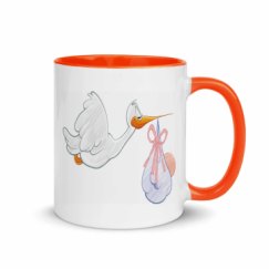 11oz Ceramic Mug with Color Inside