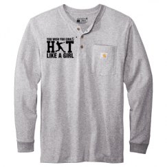 Unisex Carhartt Long Sleeve Henley Tee