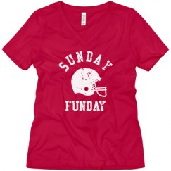 Ladies Relaxed Fit V-Neck Tee