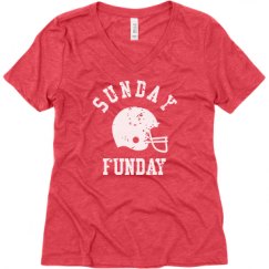 Ladies Relaxed Fit Super Soft Triblend V-Neck Tee