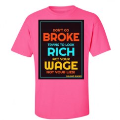 Unisex Ultra Cotton Safety Neon Crewneck Tee