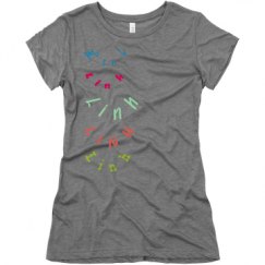 Ladies Slim Fit Super Soft Triblend Tee