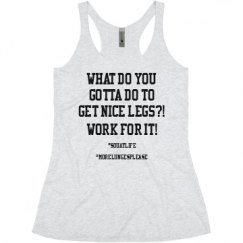 Ladies Slim Fit Super Soft Racerback Triblend Tank