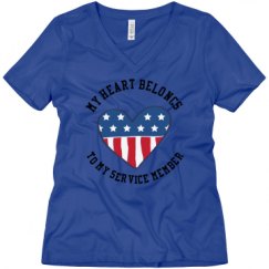 Ladies Relaxed Fit V-Neck Tee