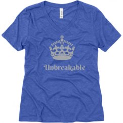 Ladies Relaxed Fit Super Soft Triblend V-Neck Tee